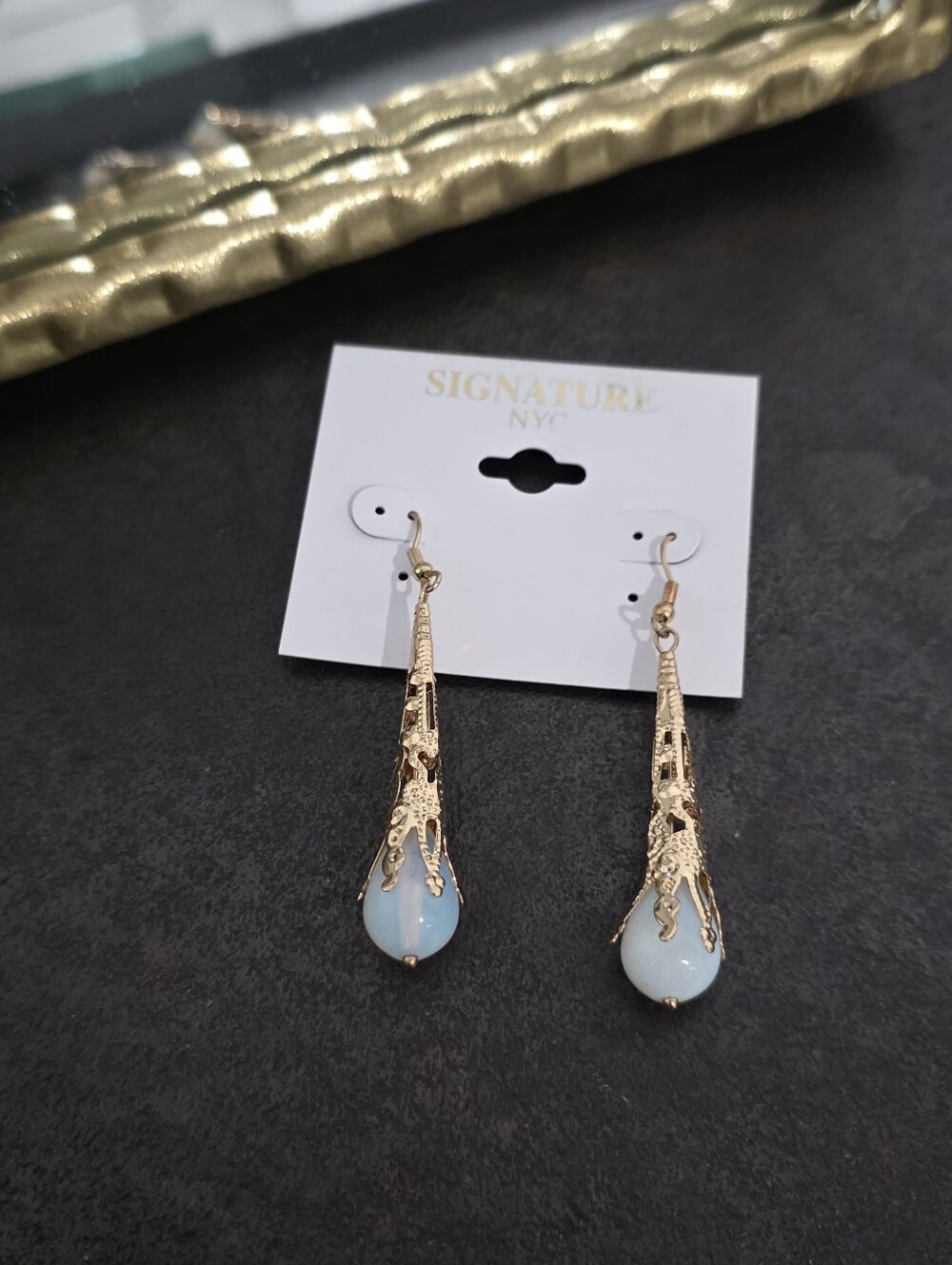 Signature NYC vintage-inspired statement dangle earrings